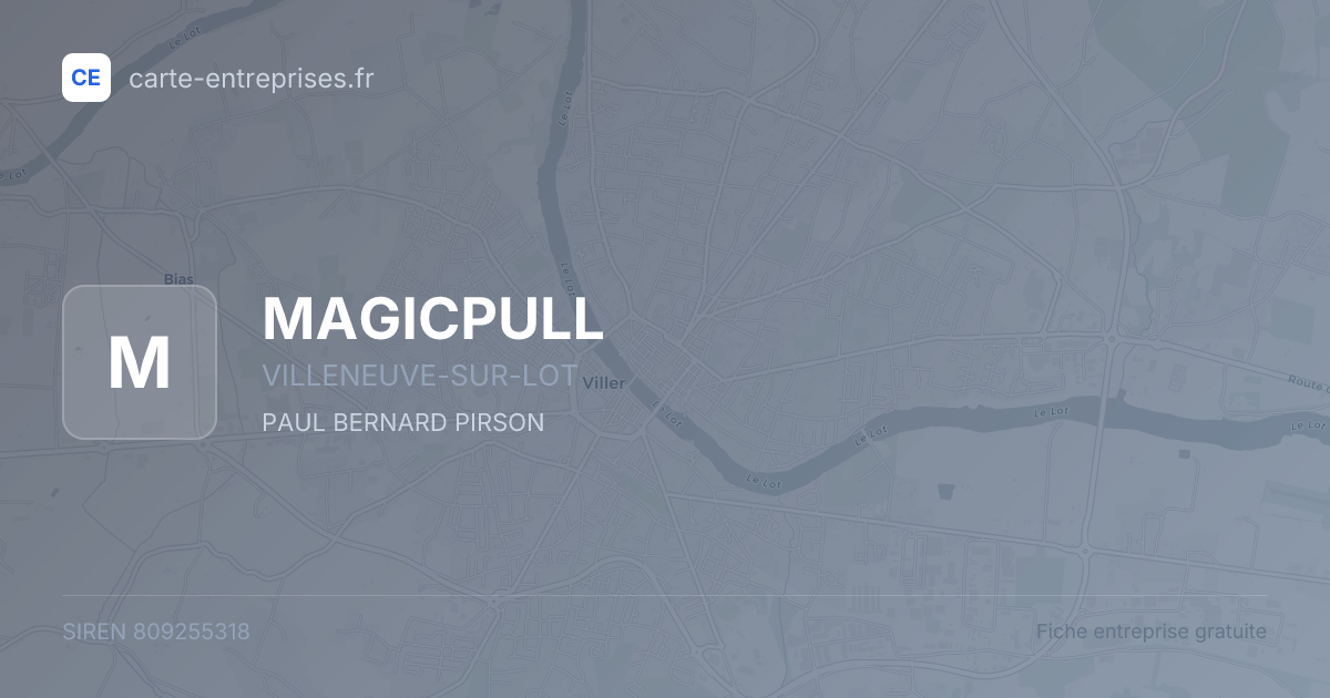 MAGICPULL — 809255318 — fiche entreprise