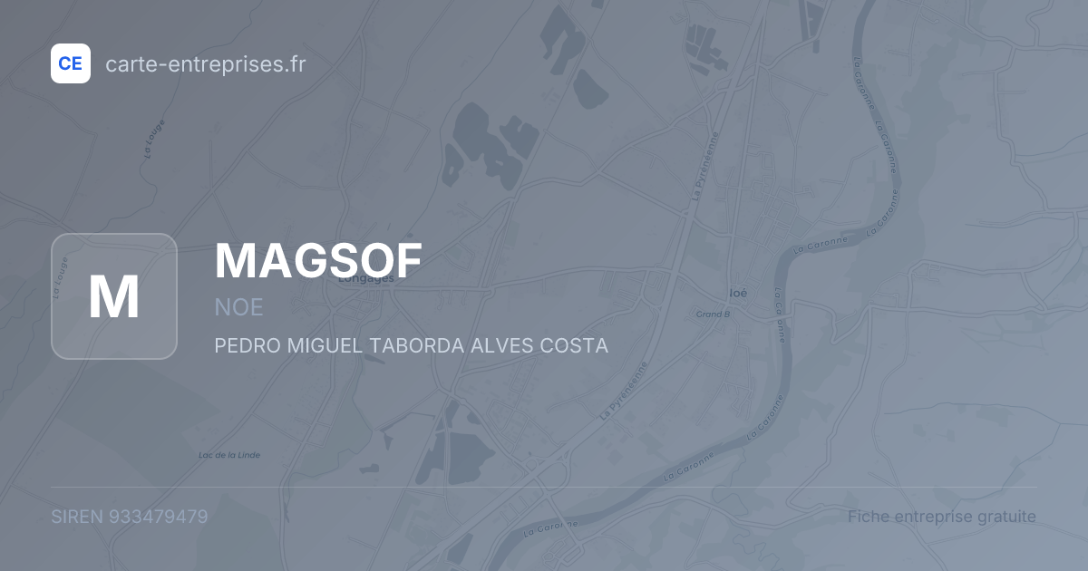 MAGSOF — 933479479 — fiche entreprise