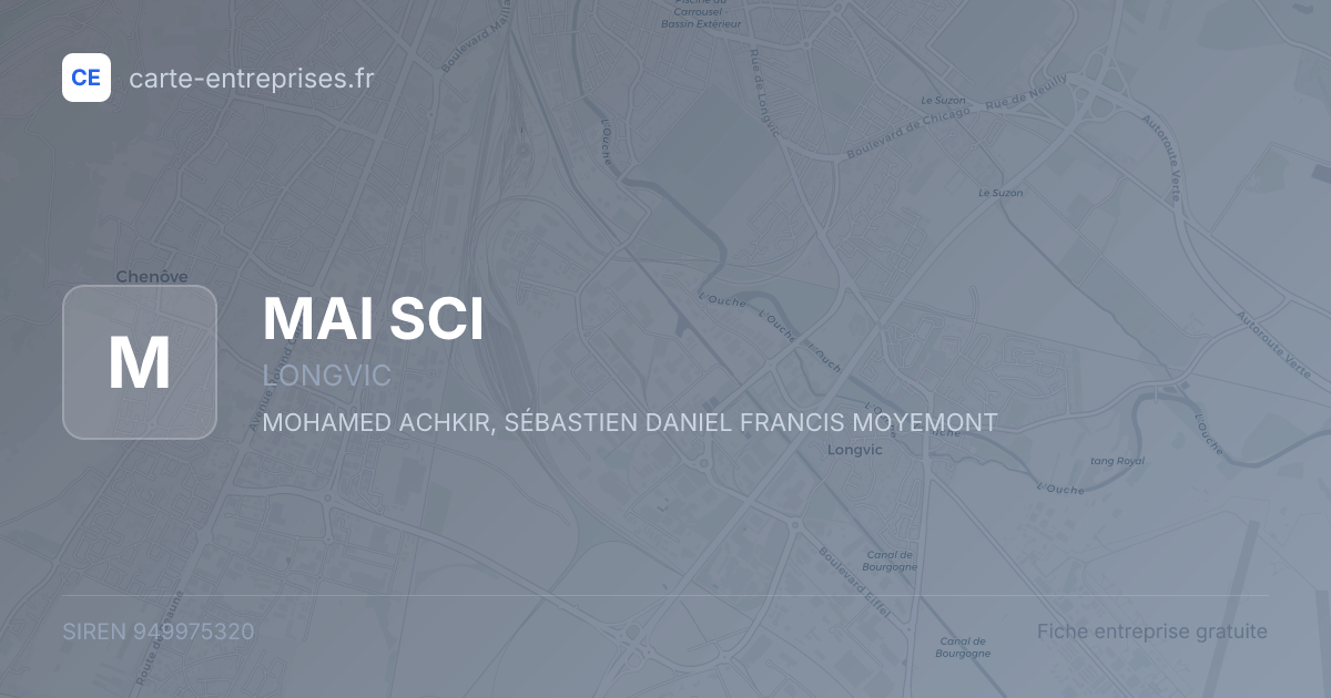 MAI SCI — 949975320 — fiche entreprise