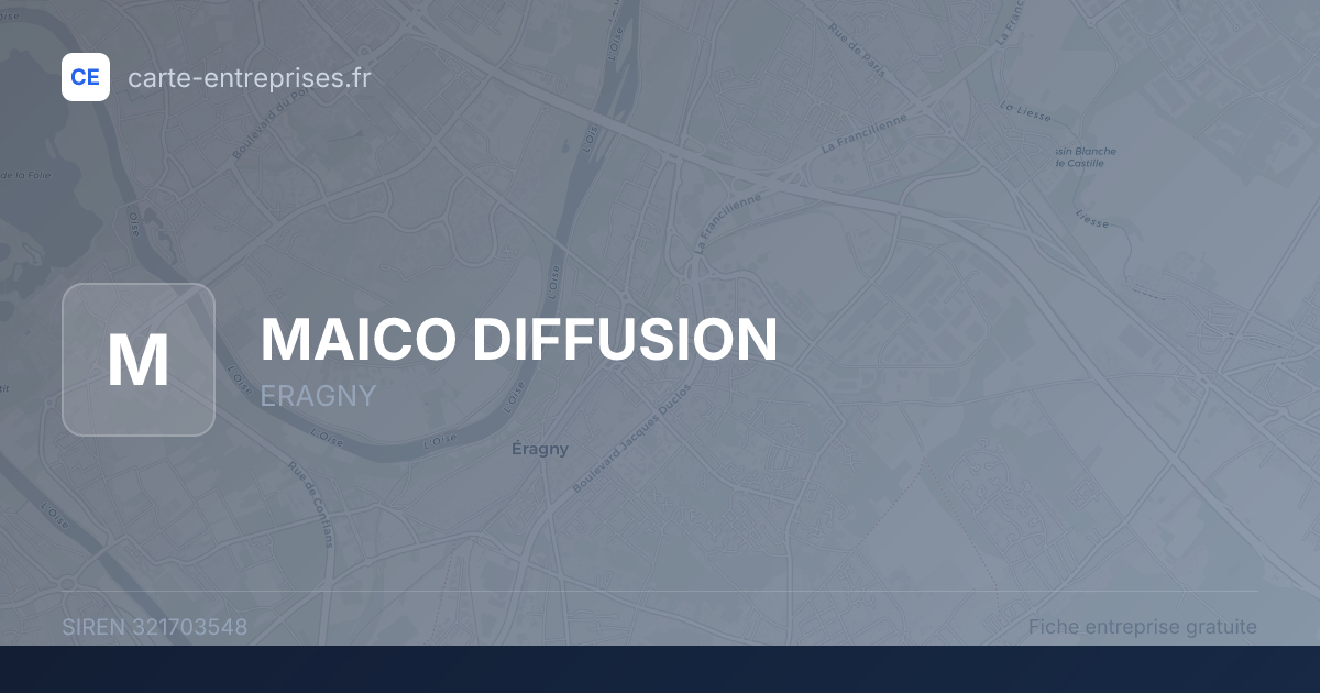 MAICO DIFFUSION — 321703548 — fiche entreprise