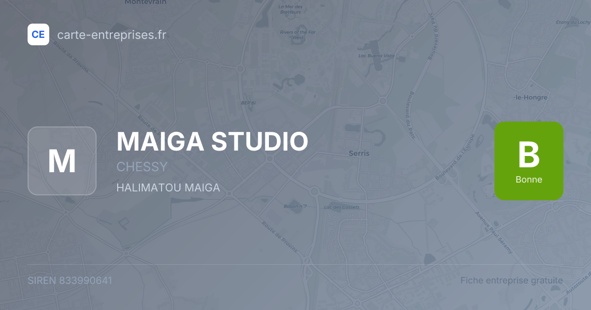 MAIGA STUDIO — 833990641 — fiche entreprise