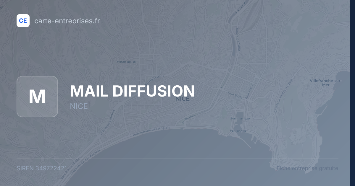 MAIL DIFFUSION — 349722421 — fiche entreprise