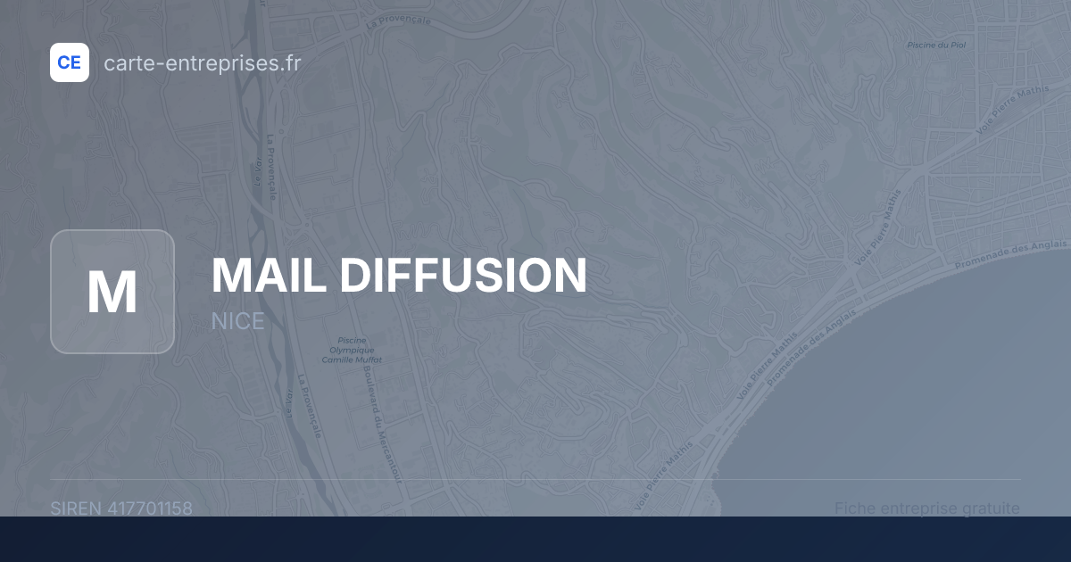 MAIL DIFFUSION — 417701158 — fiche entreprise