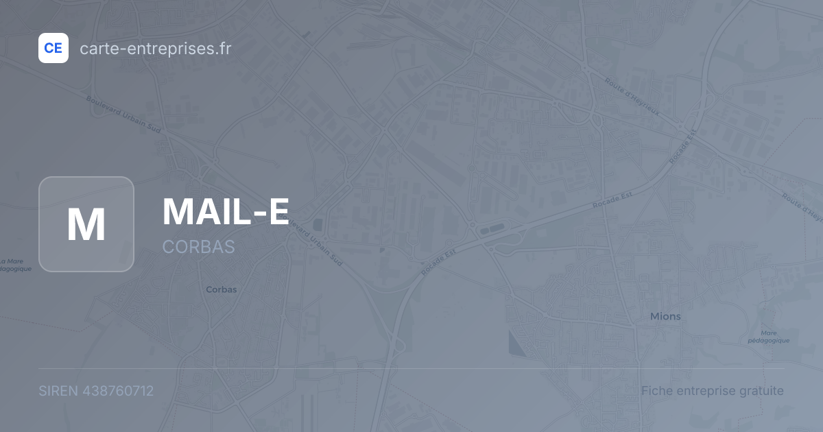 MAIL-E — 438760712 — fiche entreprise