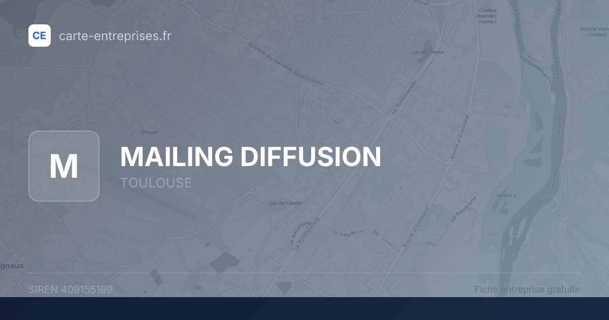 MAILING DIFFUSION — 409155199 — fiche entreprise