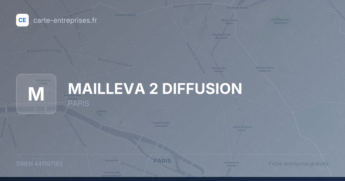 MAILLEVA 2 DIFFUSION — 441197183 — fiche entreprise