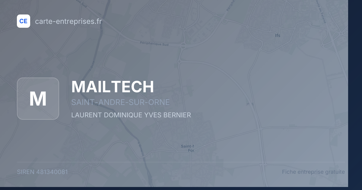 MAILTECH — 481340081 — fiche entreprise