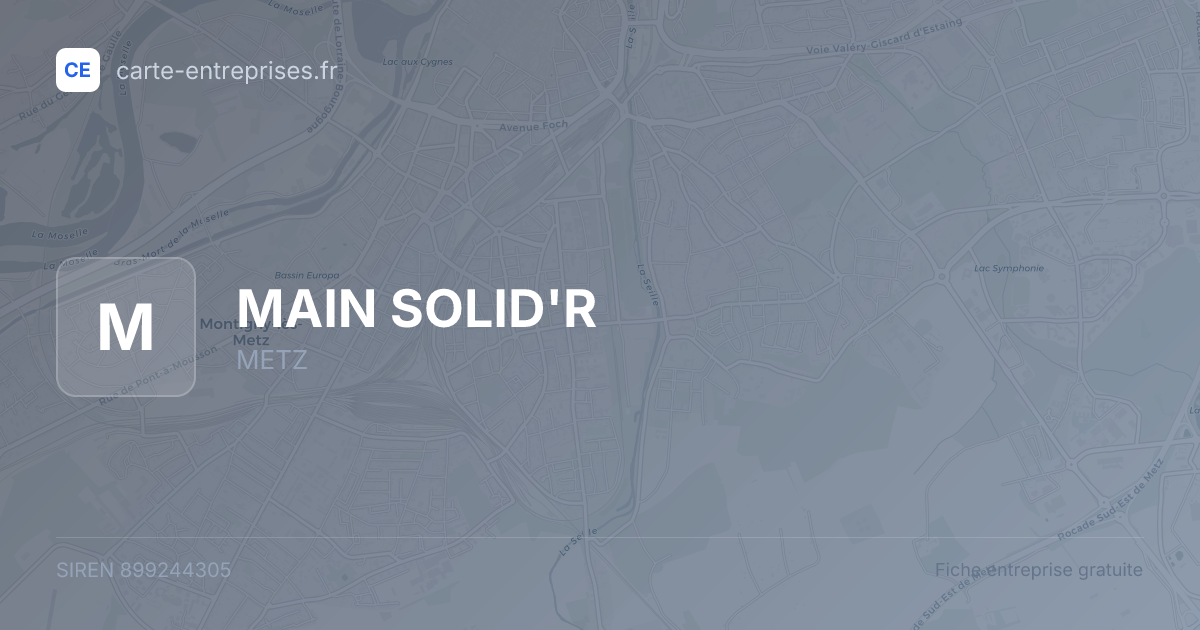 MAIN SOLID'R — 899244305 — fiche entreprise