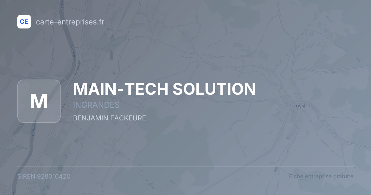 MAIN-TECH SOLUTION — 928010420 — fiche entreprise