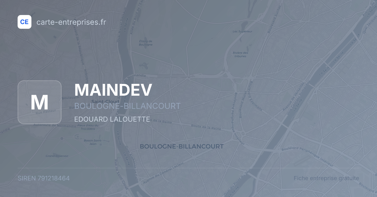 MAINDEV — 791218464 — fiche entreprise
