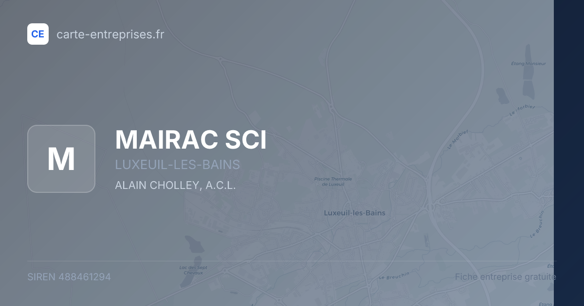 MAIRAC SCI — 488461294 — fiche entreprise