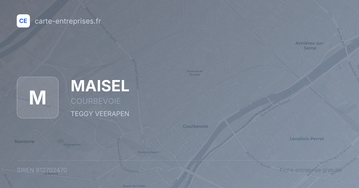MAISEL — 812702470 — fiche entreprise