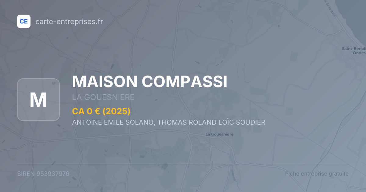 MAISON COMPASSI — 953937976 — fiche entreprise
