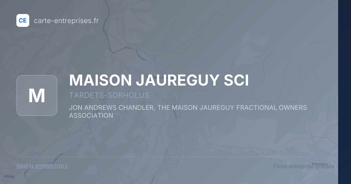 MAISON JAUREGUY SCI — 829862093 — fiche entreprise