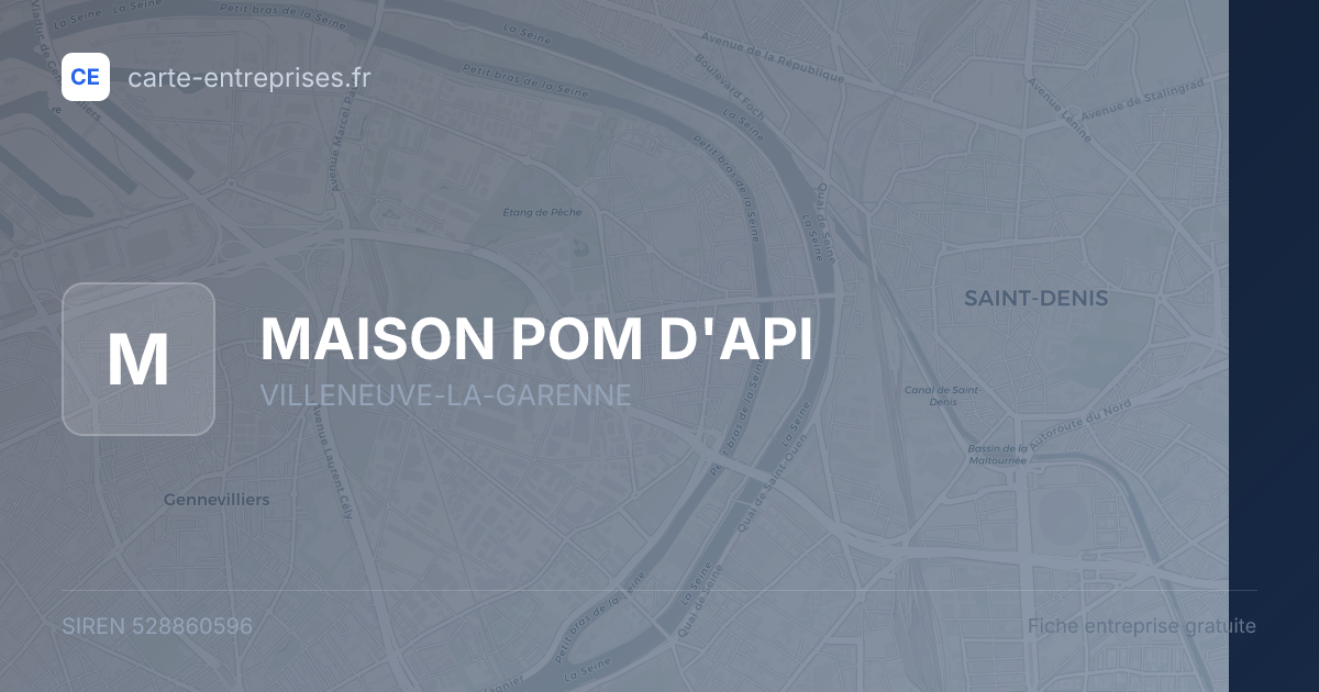 MAISON POM D'API — 528860596 — fiche entreprise