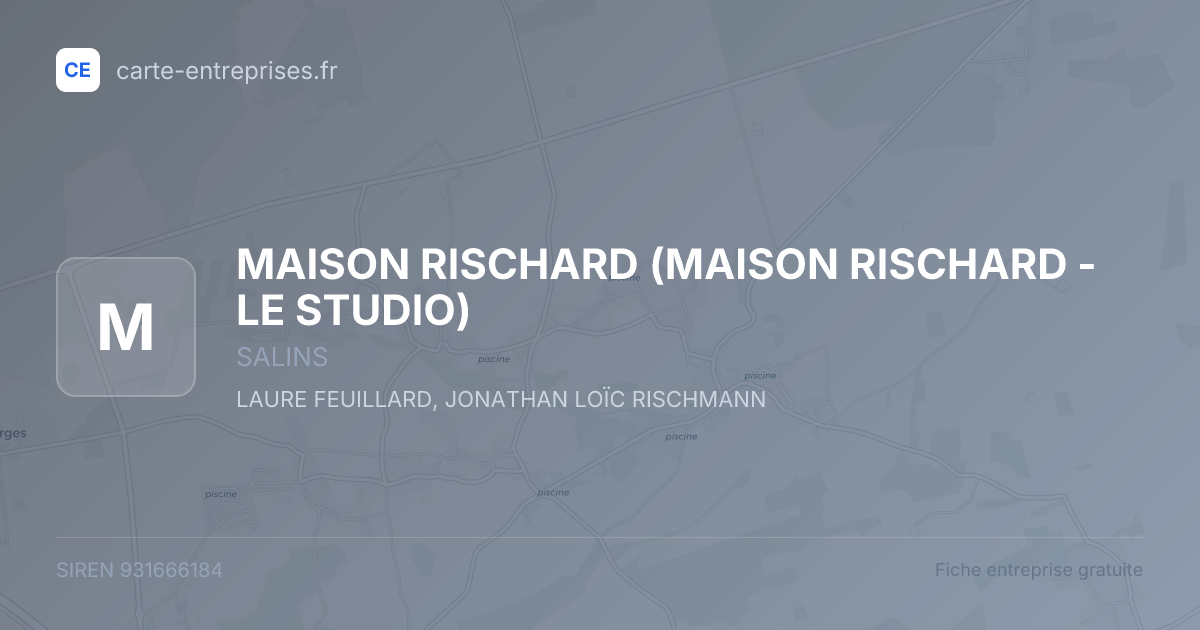 MAISON RISCHARD (MAISON RISCHARD - LE STUDIO) — 931666184 — fiche entreprise