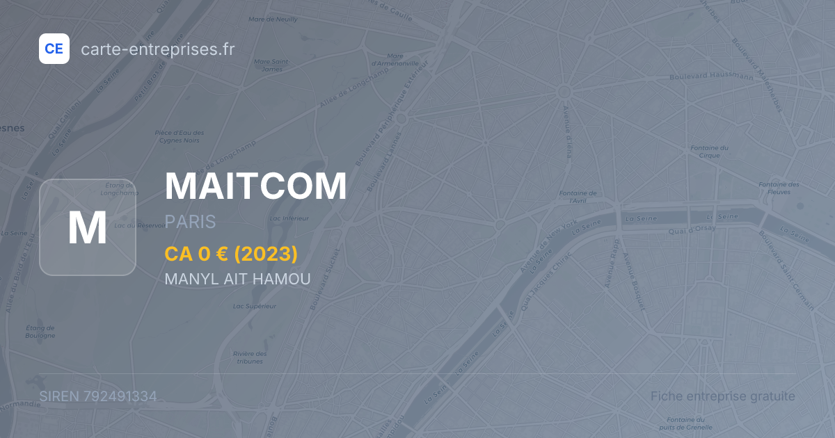 MAITCOM — 792491334 — fiche entreprise