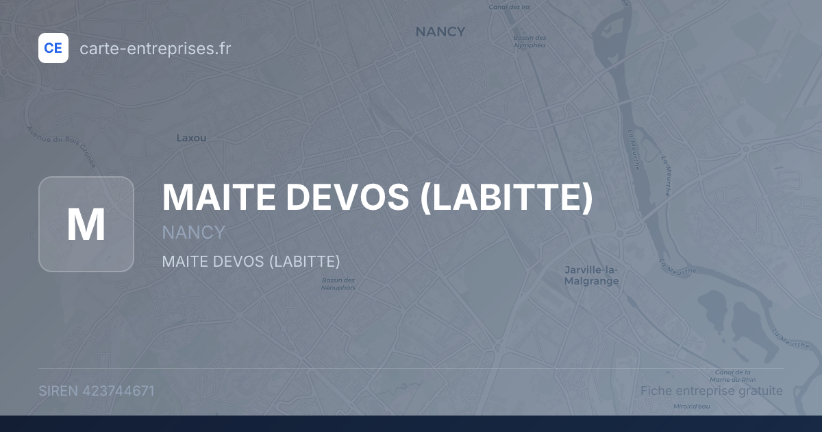 MAITE DEVOS (LABITTE) — 423744671 — fiche entreprise