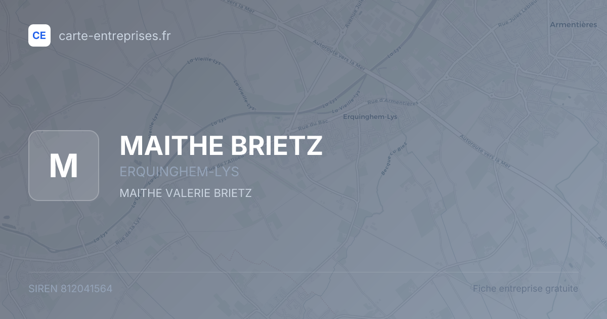 MAITHE BRIETZ — 812041564 — fiche entreprise