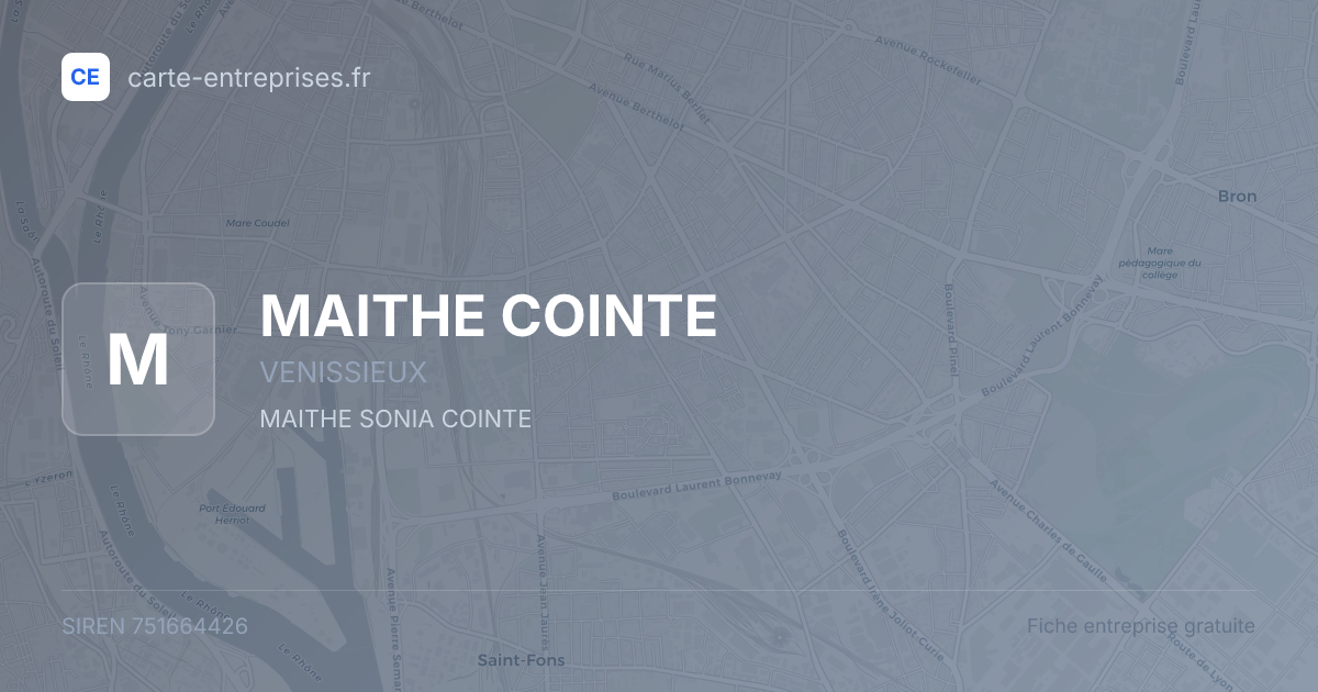 MAITHE COINTE — 751664426 — fiche entreprise