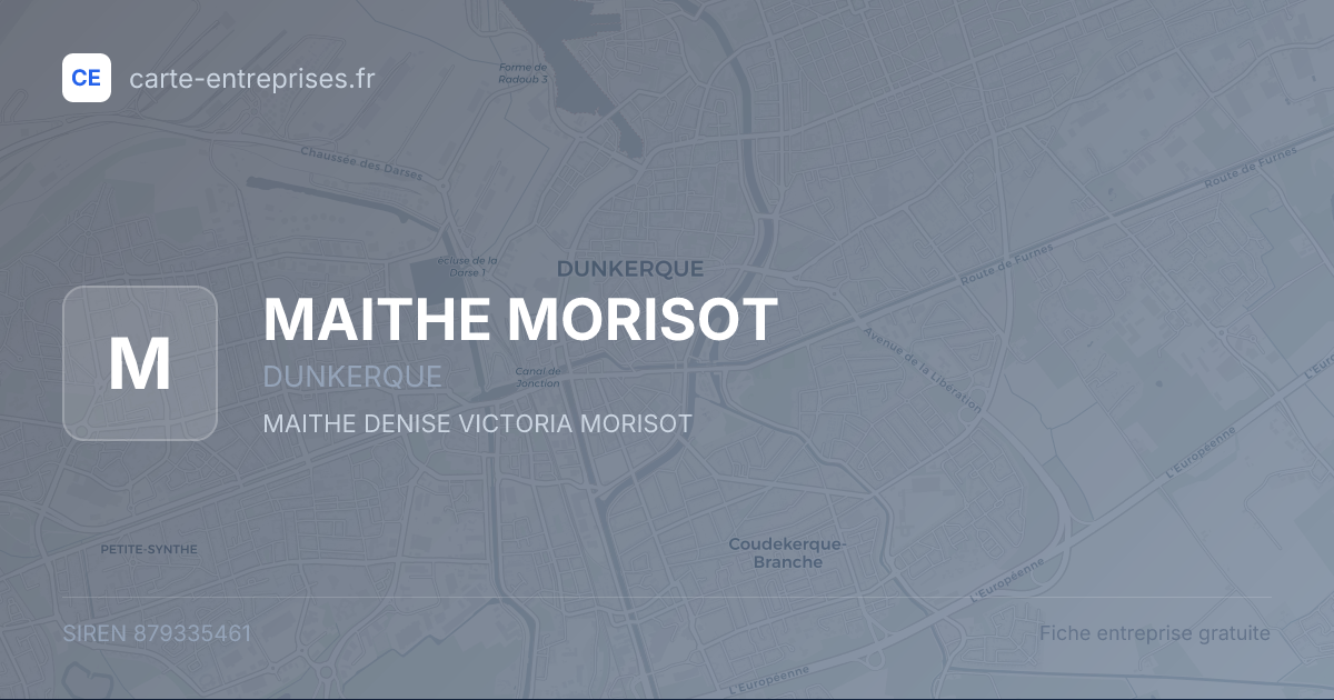 MAITHE MORISOT — 879335461 — fiche entreprise
