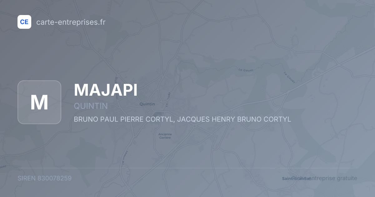 MAJAPI — 830078259 — fiche entreprise