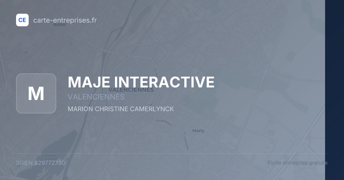 MAJE INTERACTIVE — 829772730 — fiche entreprise