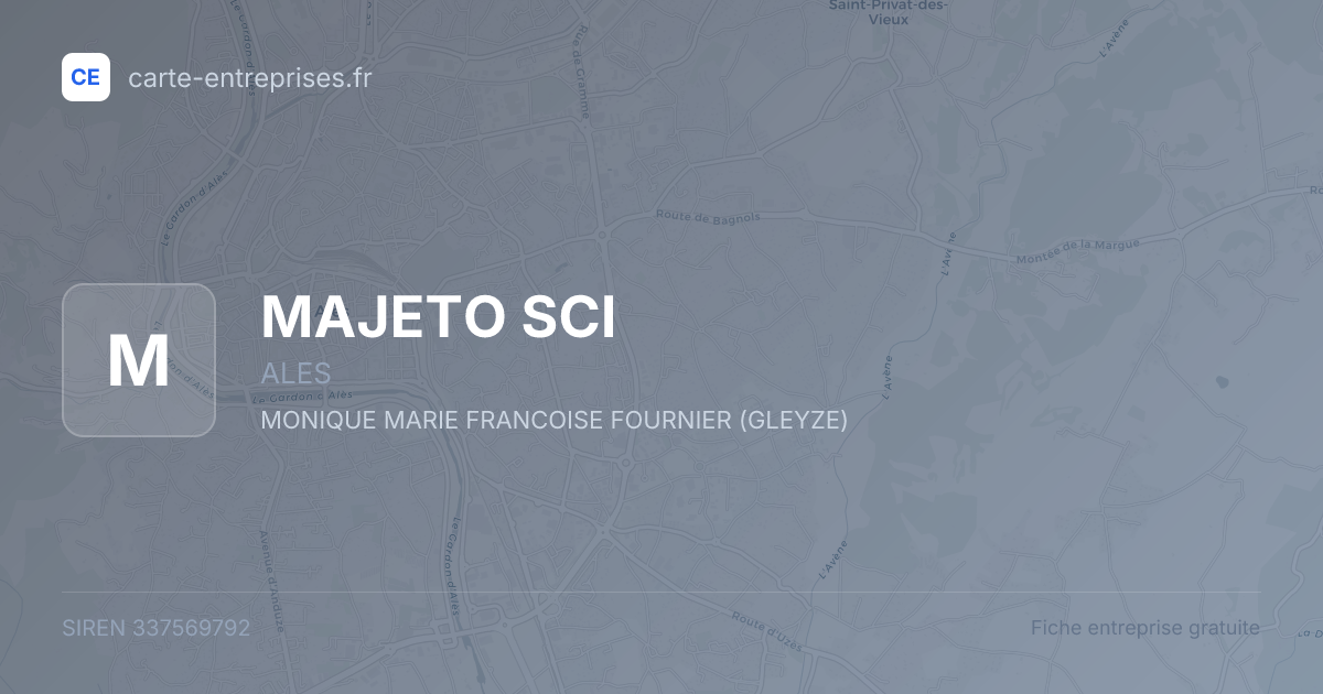 MAJETO SCI — 337569792 — fiche entreprise