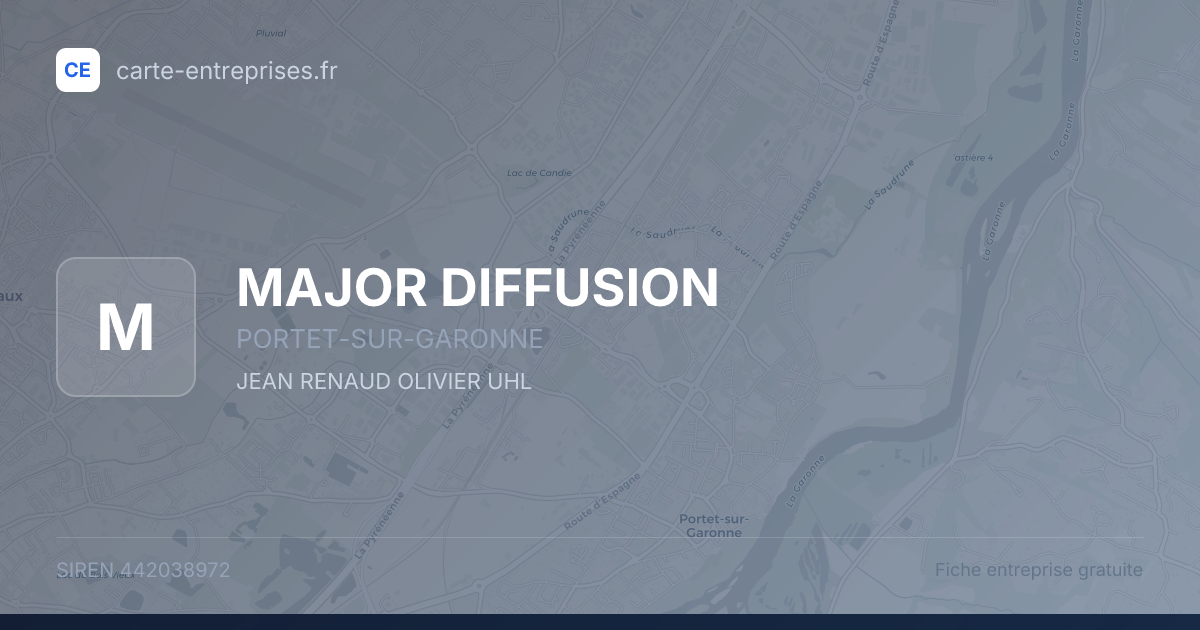MAJOR DIFFUSION — 442038972 — fiche entreprise