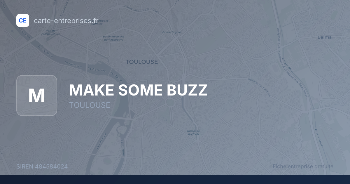 MAKE SOME BUZZ — 484584024 — fiche entreprise