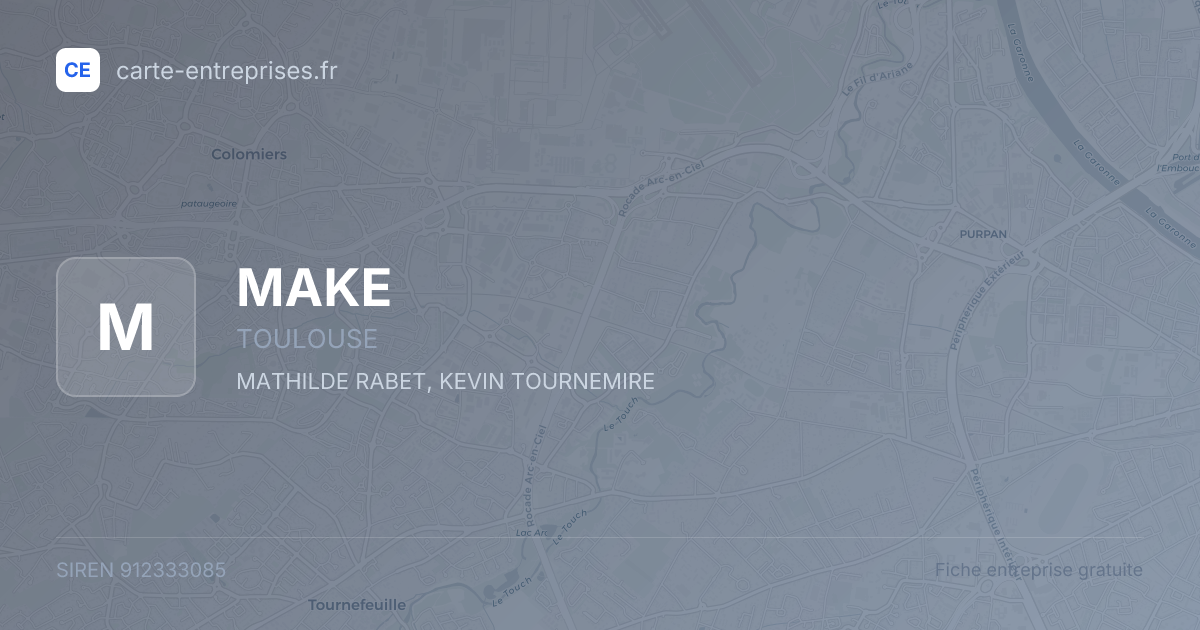 MAKE — 912333085 — fiche entreprise