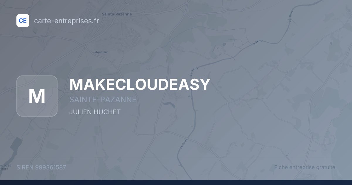MAKECLOUDEASY — 999361587 — fiche entreprise