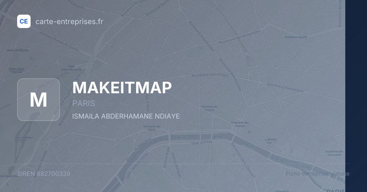 MAKEITMAP — 882700339 — fiche entreprise