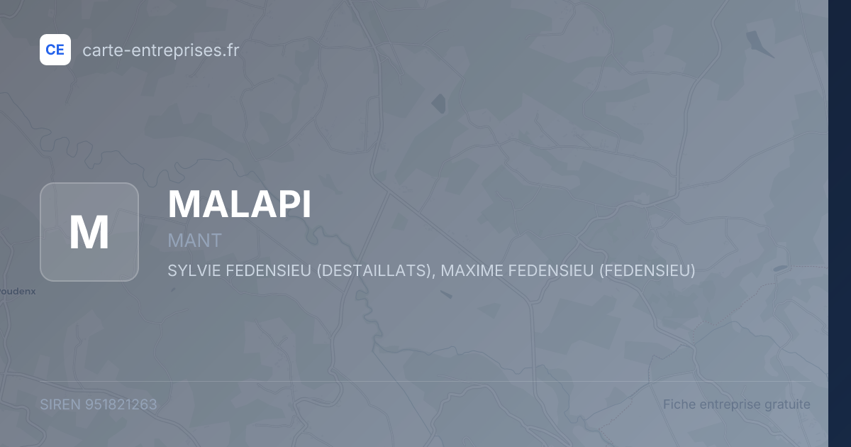 MALAPI — 951821263 — fiche entreprise