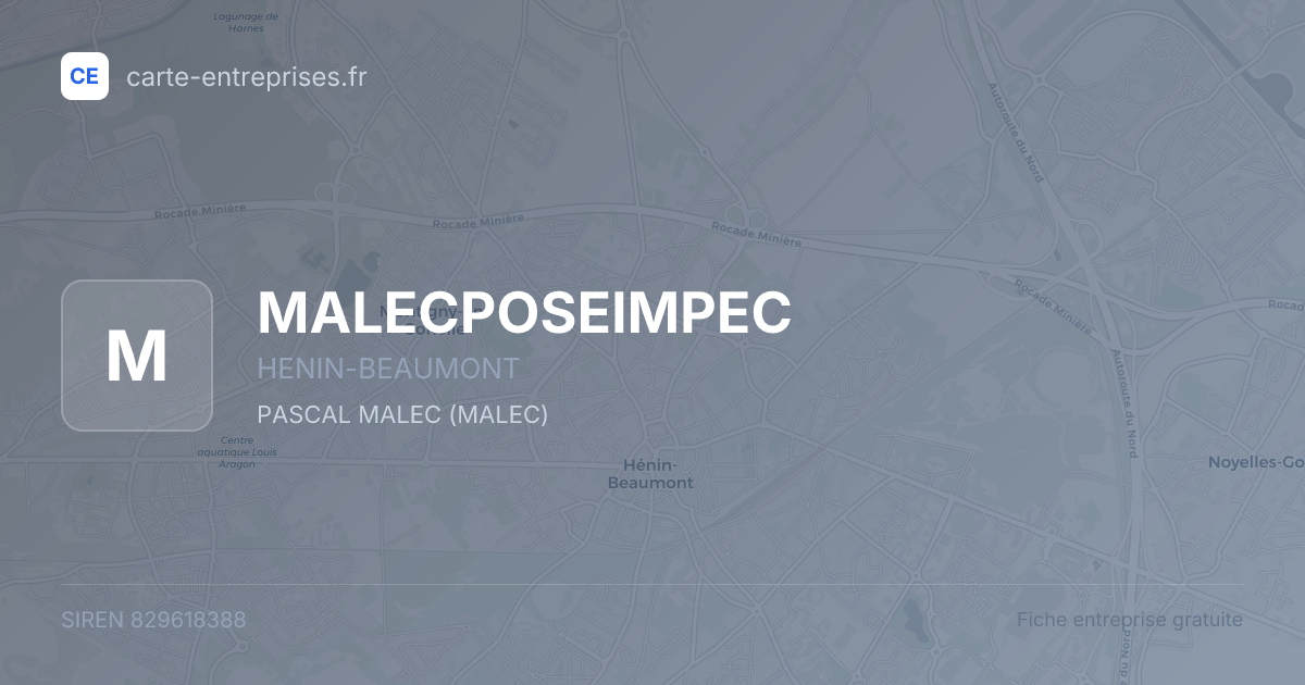 MALECPOSEIMPEC — 829618388 — fiche entreprise