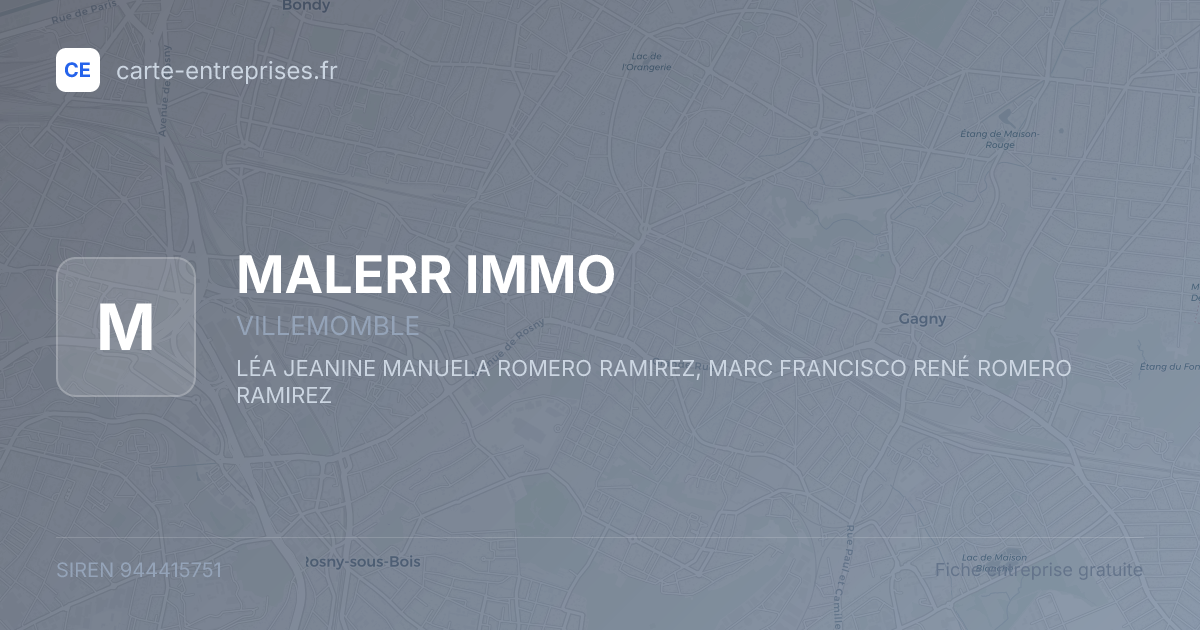 MALERR IMMO — 944415751 — fiche entreprise