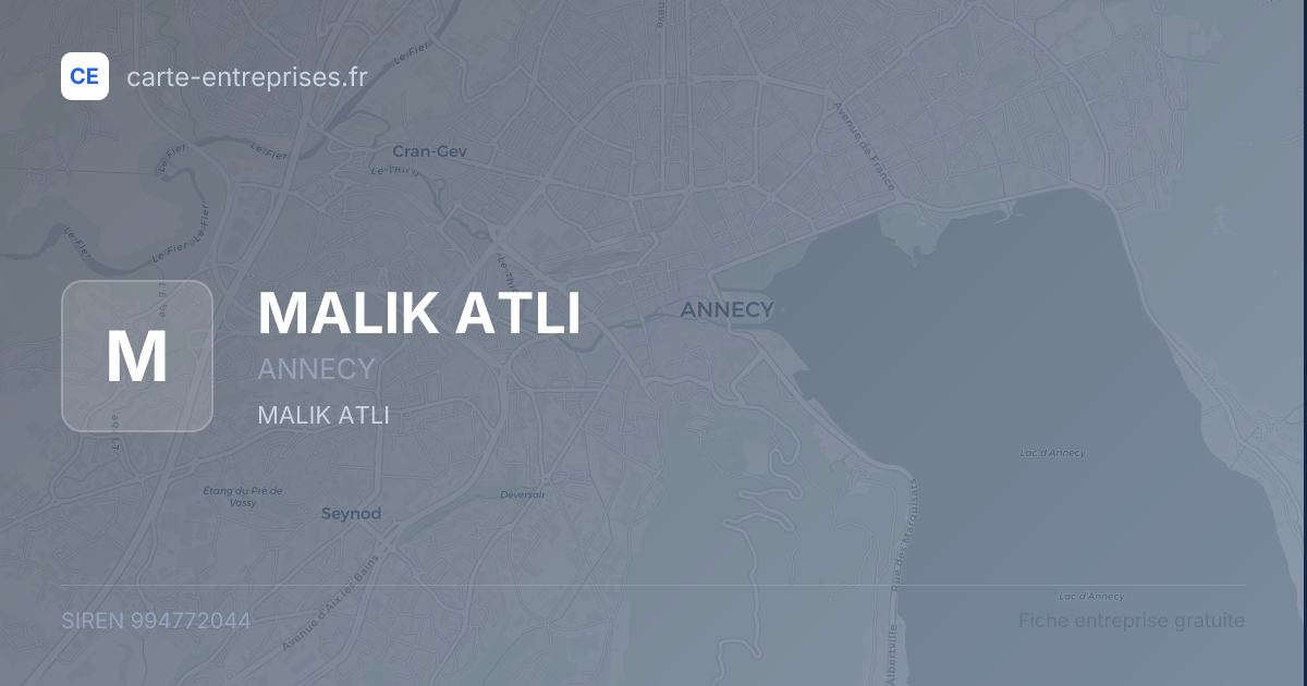 MALIK ATLI — 994772044 — fiche entreprise