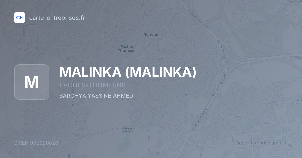 MALINKA — 903320828 — fiche entreprise