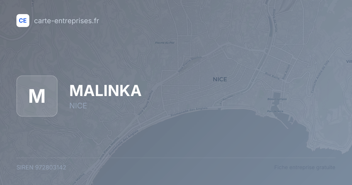 MALINKA — 972803142 — fiche entreprise