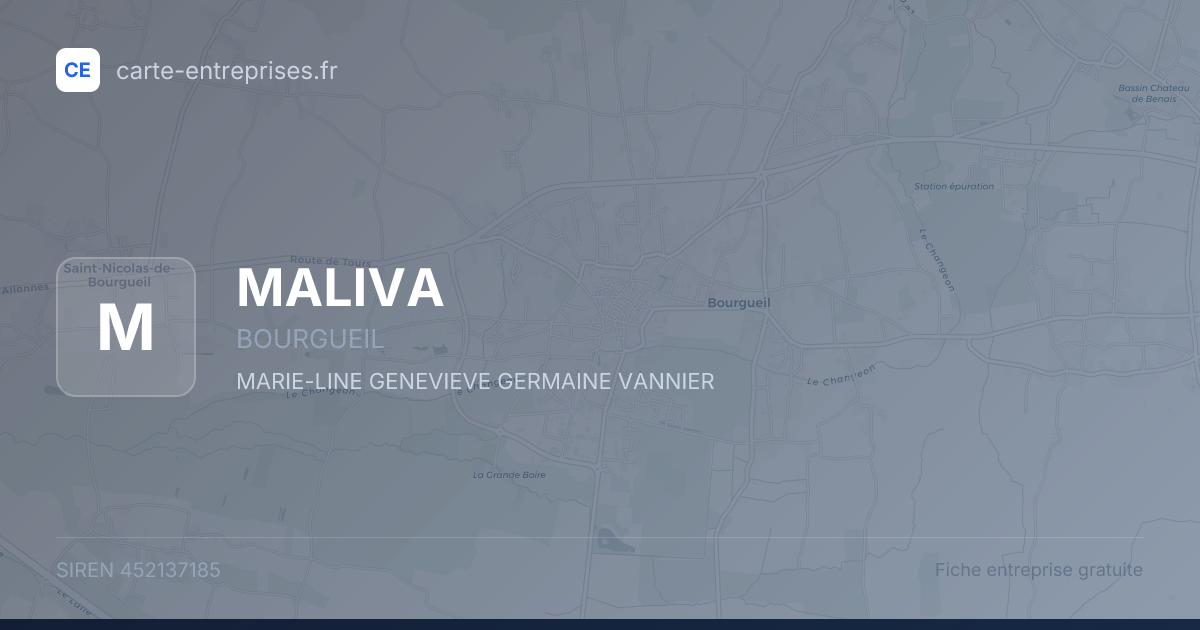 MALIVA — 452137185 — fiche entreprise