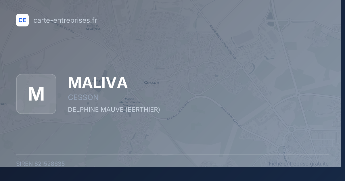 MALIVA — 821528635 — fiche entreprise