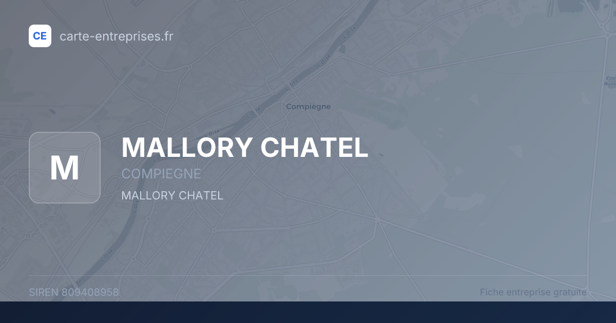MALLORY CHATEL — 809408958 — fiche entreprise