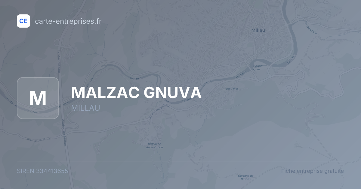 MALZAC GNUVA — 334413655 — fiche entreprise