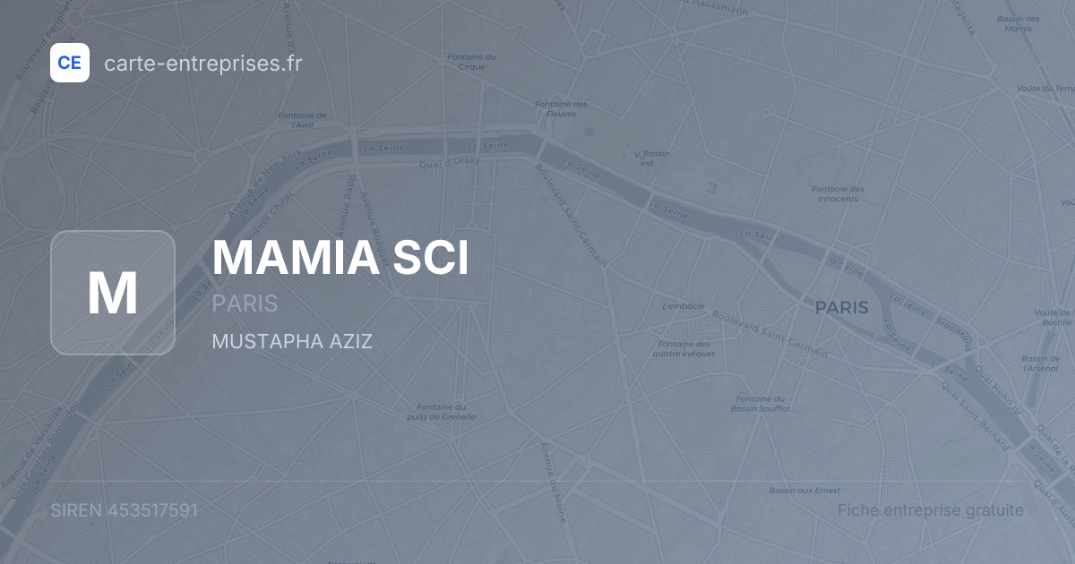 MAMIA SCI — 453517591 — fiche entreprise