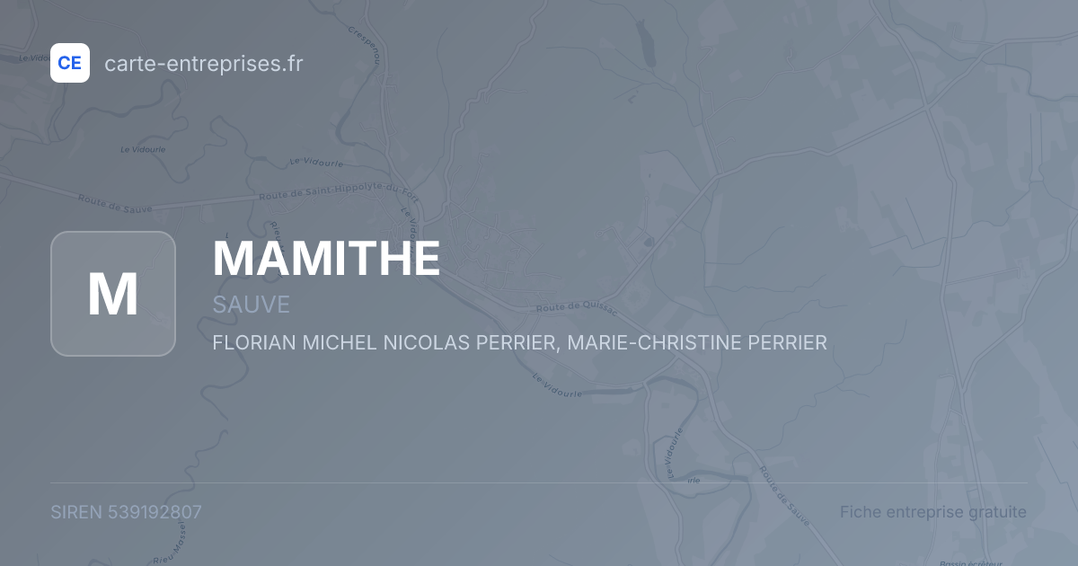 MAMITHE — 539192807 — fiche entreprise