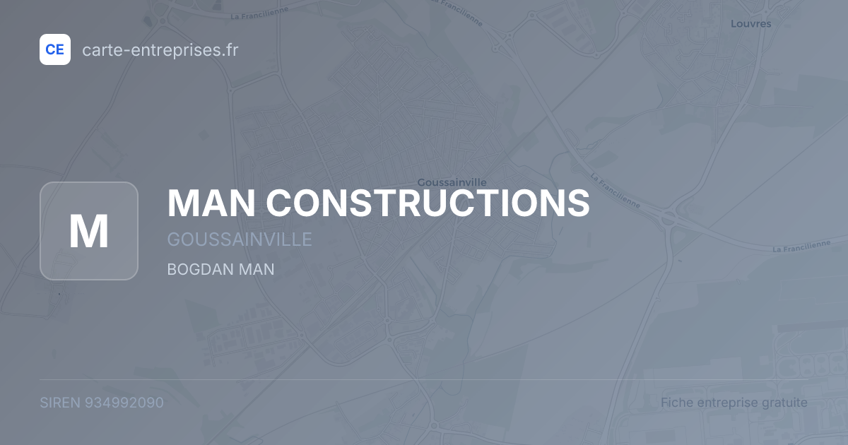 MAN CONSTRUCTIONS — 934992090 — fiche entreprise