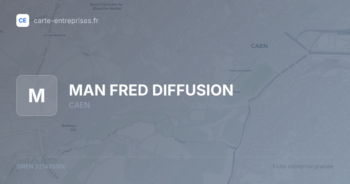 MAN FRED DIFFUSION — 321435000 — fiche entreprise