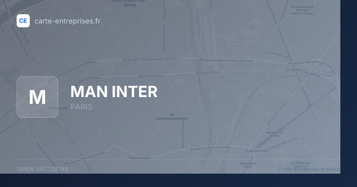MAN INTER — 340338748 — fiche entreprise