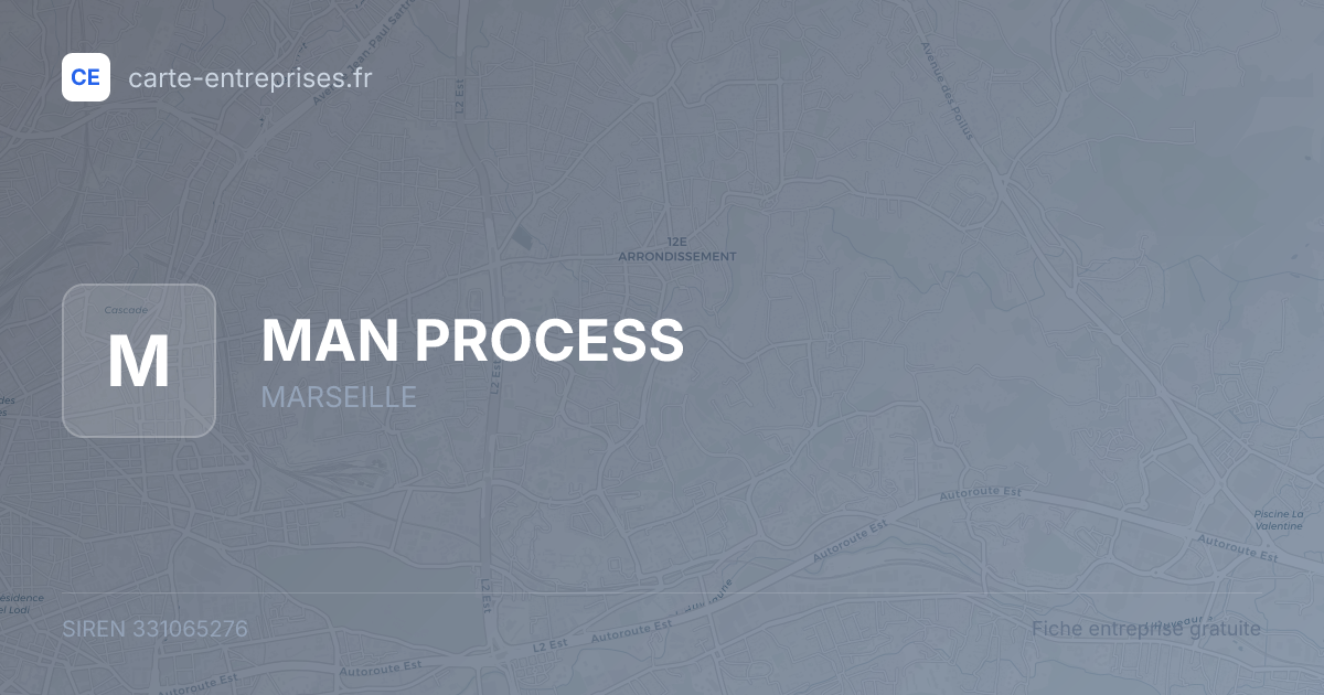 MAN PROCESS — 331065276 — fiche entreprise