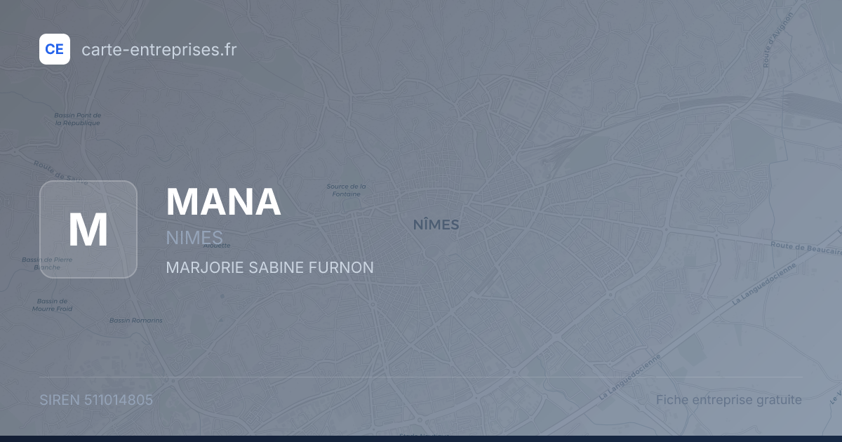 MANA — 511014805 — fiche entreprise